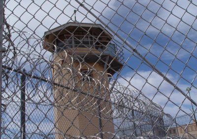 Old Main Outside View of Guard Tower