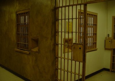 Prison cellblock at Old Main