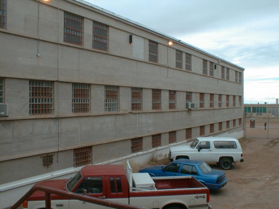 Outdoor view of the prison facilities at Old Main