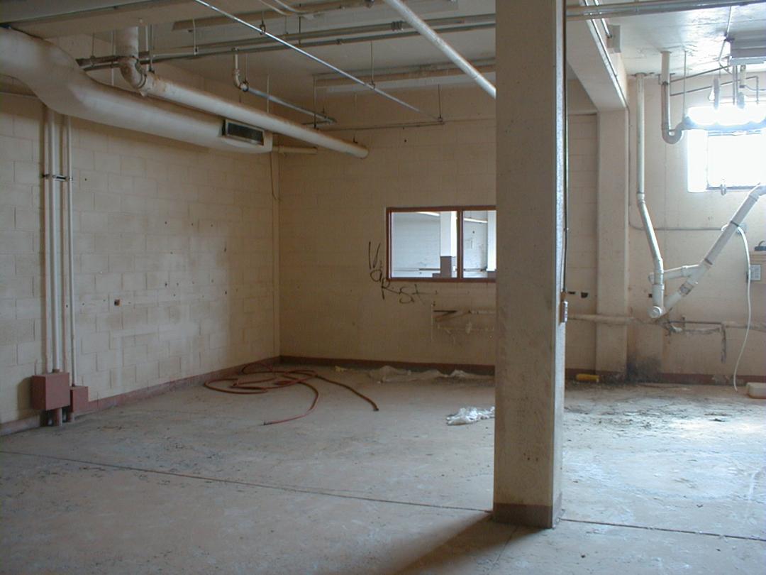 Interior view of an empty room at Old Main