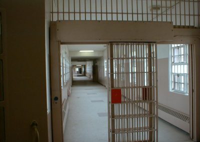 Hallway of the cells at Old Main