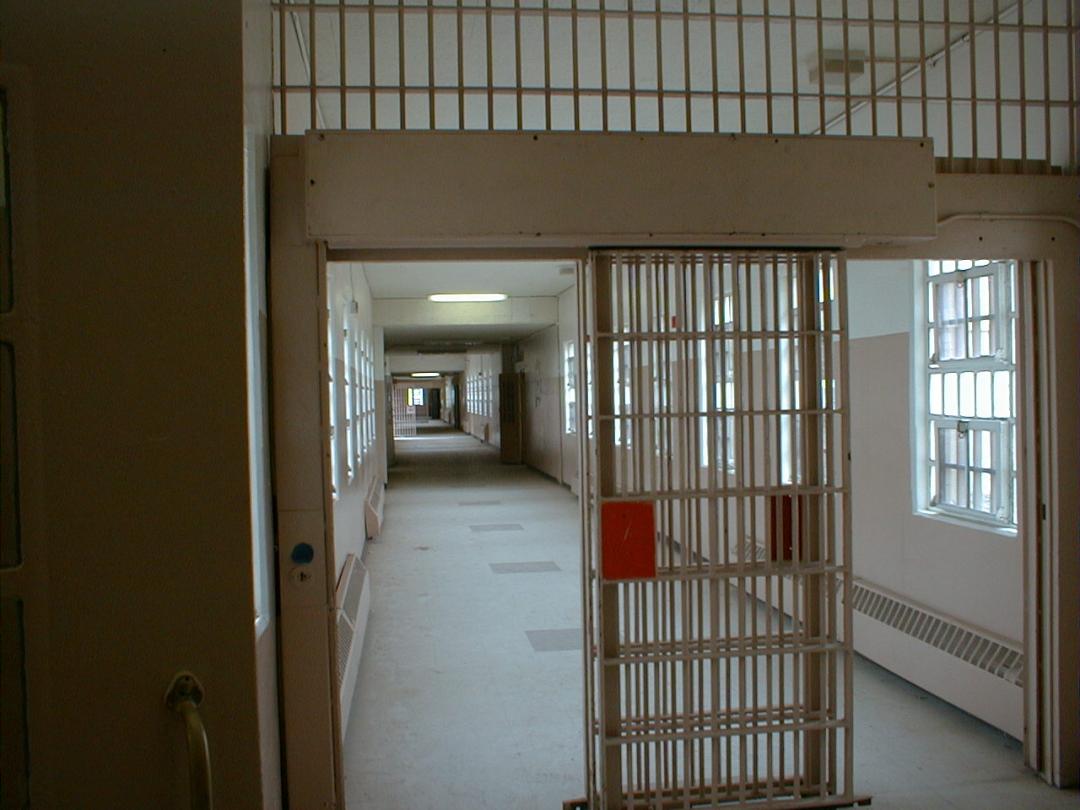 Hallway of the cells at Old Main