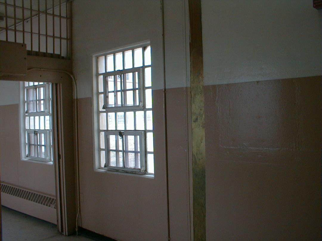 Window in Old Main Hallway