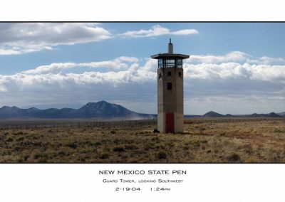 New Mexico State Pen Guard Tower Looking Southwest