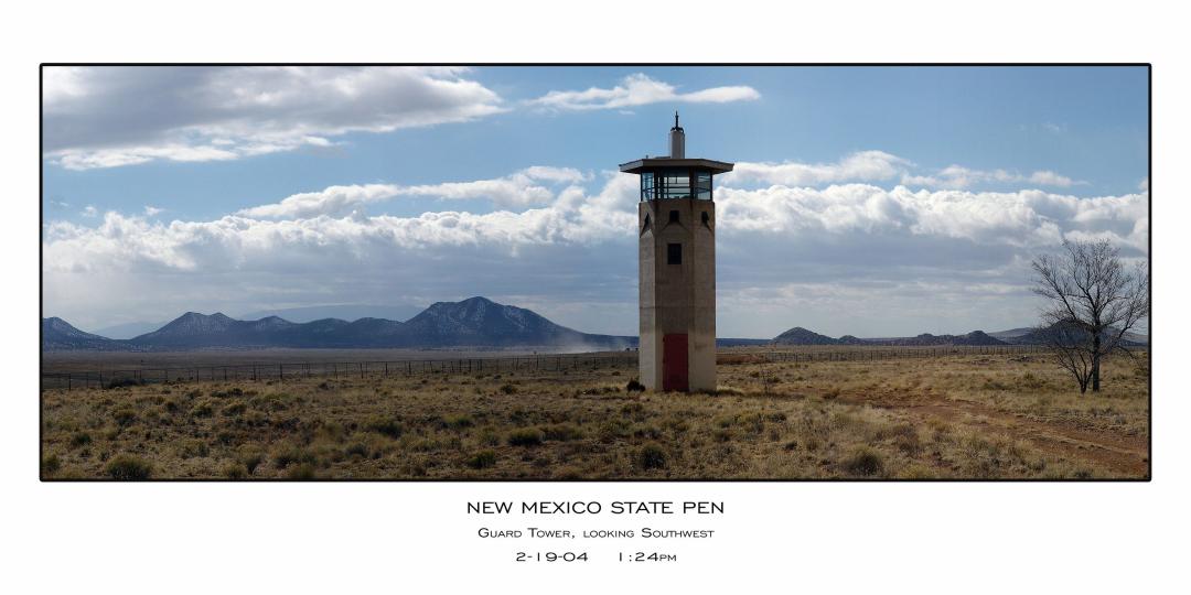 New Mexico State Pen Guard Tower Looking Southwest
