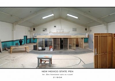 Old Main Gym With Temporary Sets On Floor