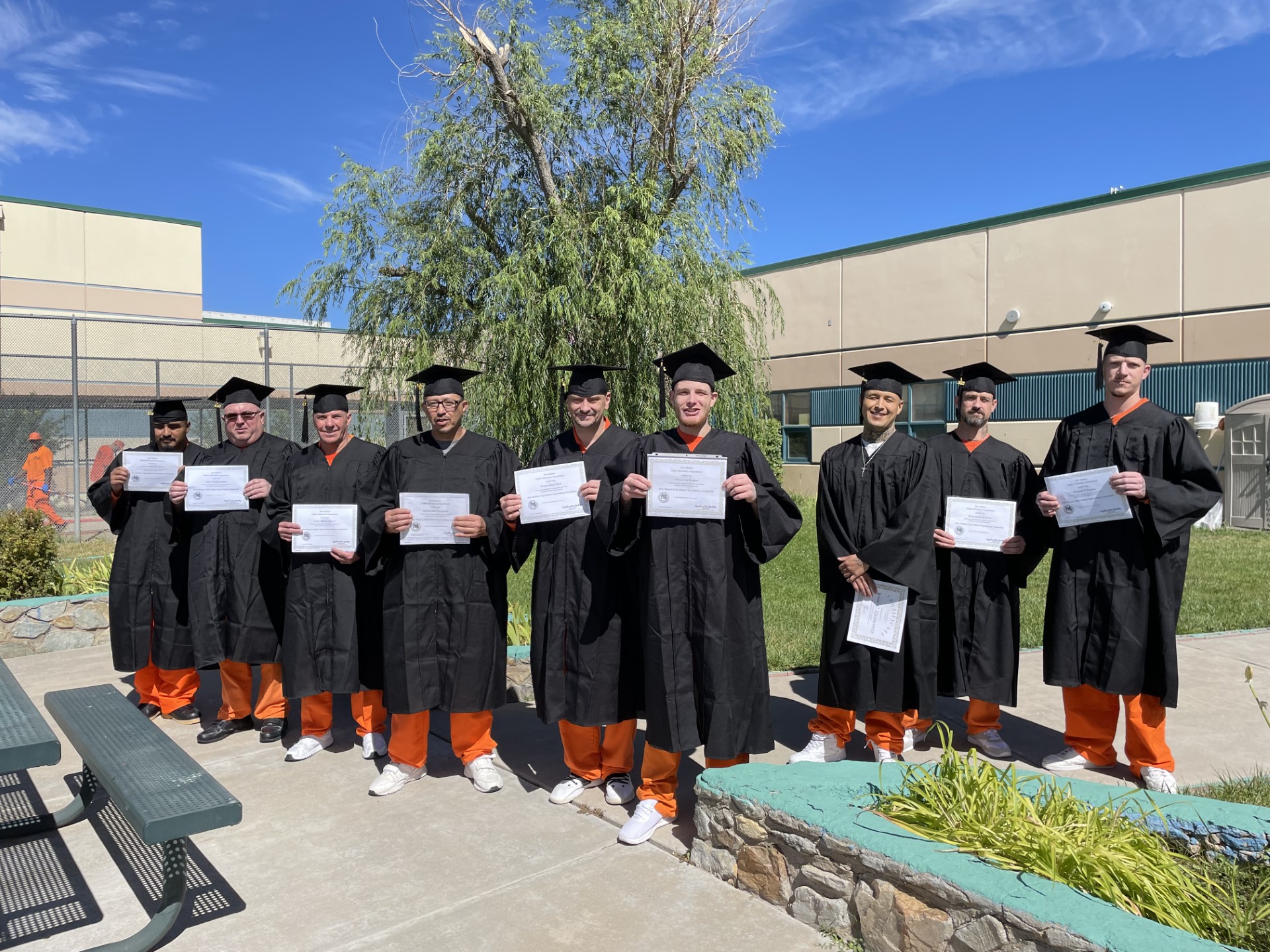 Inmate at graduation
