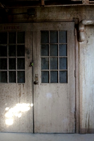 Deteriorating door at Old Main